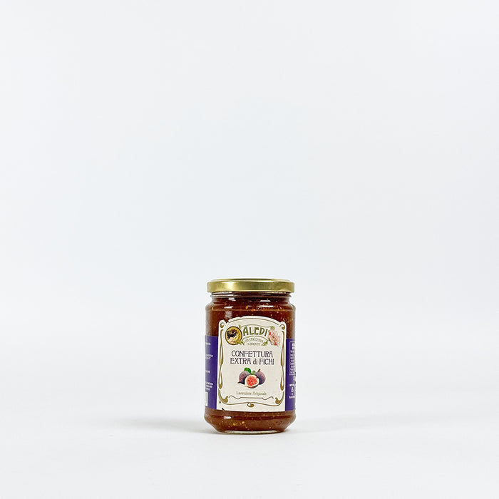 360g Jar of Aledi Sicilian black fig extra jam, handcrafted from fresh Sicilian figs