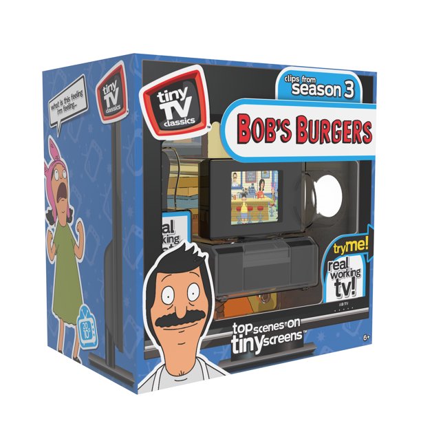 Basic Fun - Tiny TV Classics with Working Remote Control - Bob’s Burgers (Clips from Season 3) 06926 LAST ONE!
