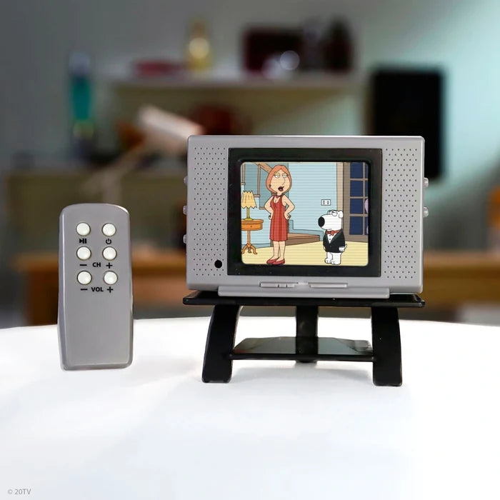 Basic Fun - Tiny TV Classics w/Working Remote Control - Family Guy: Clips from Seasons 1 & 2 (06917) LOW STOCK