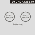 DynaCarbon™️ Carbon Speaker Door Rings Trim for Chevrolet Camaro 2012-2015