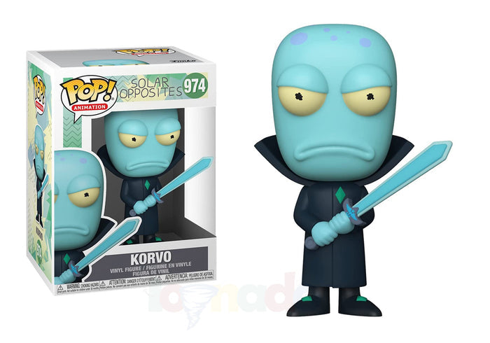 Funko Pop! Animation #974 - Solar Opposites - Korvo Vinyl Figure LAST ONE!