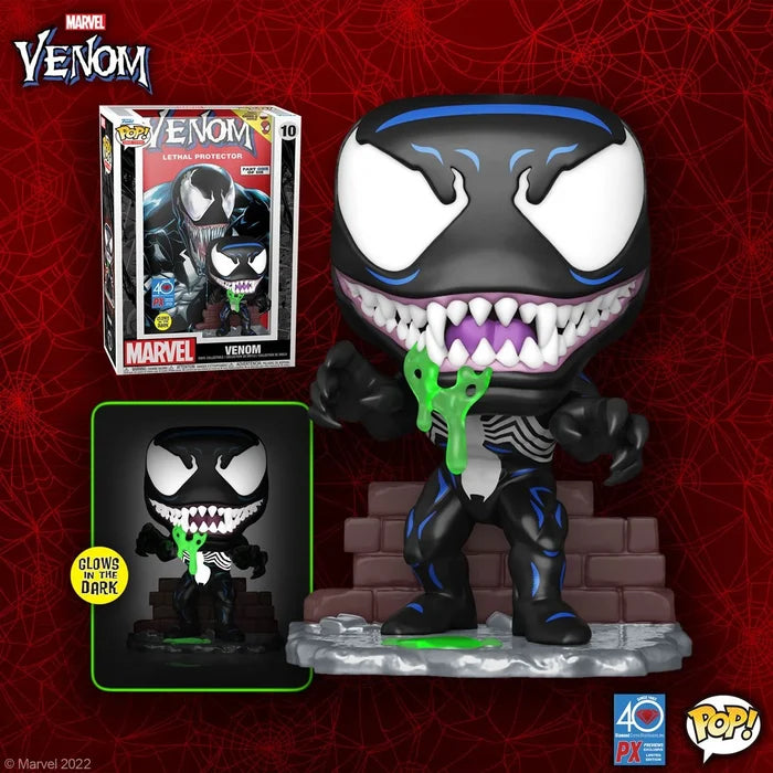 Funko Pop Comic Covers #10 Marvel Venom: Lethal Protector #1 PX Exclusive Glow-In-The-Dark (63743)