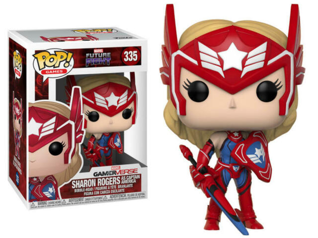 Funko Pop! Games - Marvel Gamerverse #335 - Future Fight- Sharon Rogers (As Captain America) Figure