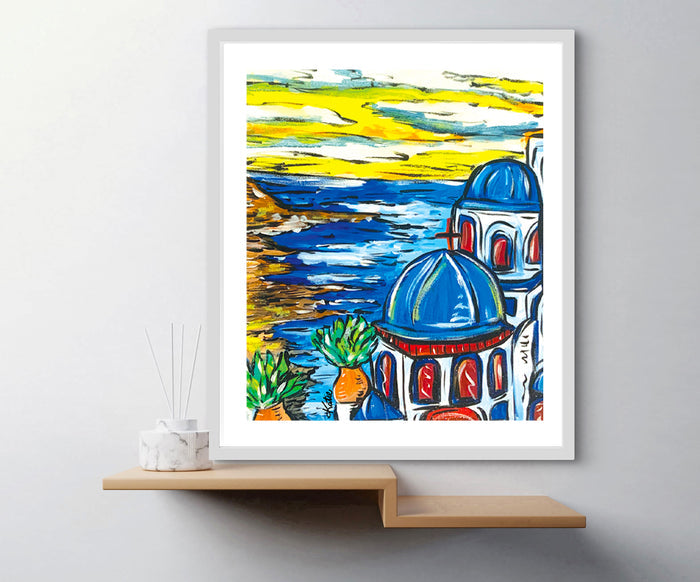 'Greece Beach Vibes' Paper Print