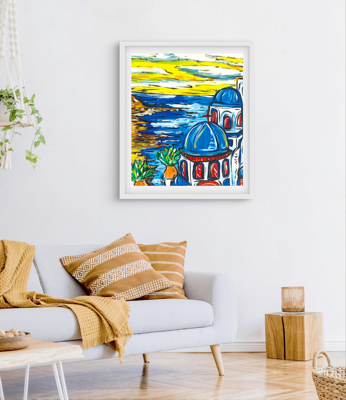 'Greece Beach Vibes' Paper Print