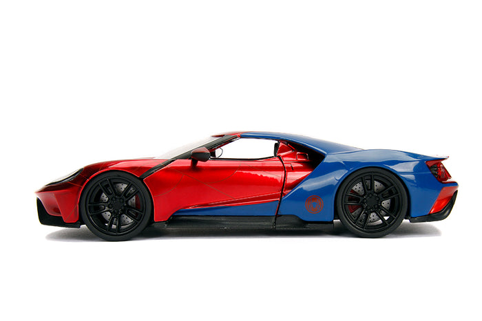 Jada Hollywood Rides Metals Die Cast - Marvel - Spider-Man 2017 Ford GT 1:32 Vehicle (99725 / 24078) LAST ONE!