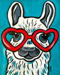 Llama Red Glasses