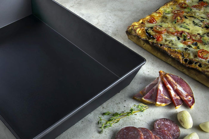 LloydPans Sicilian Style Pizza Pan (Pre-Seasoned) 16" x 12" x 2"