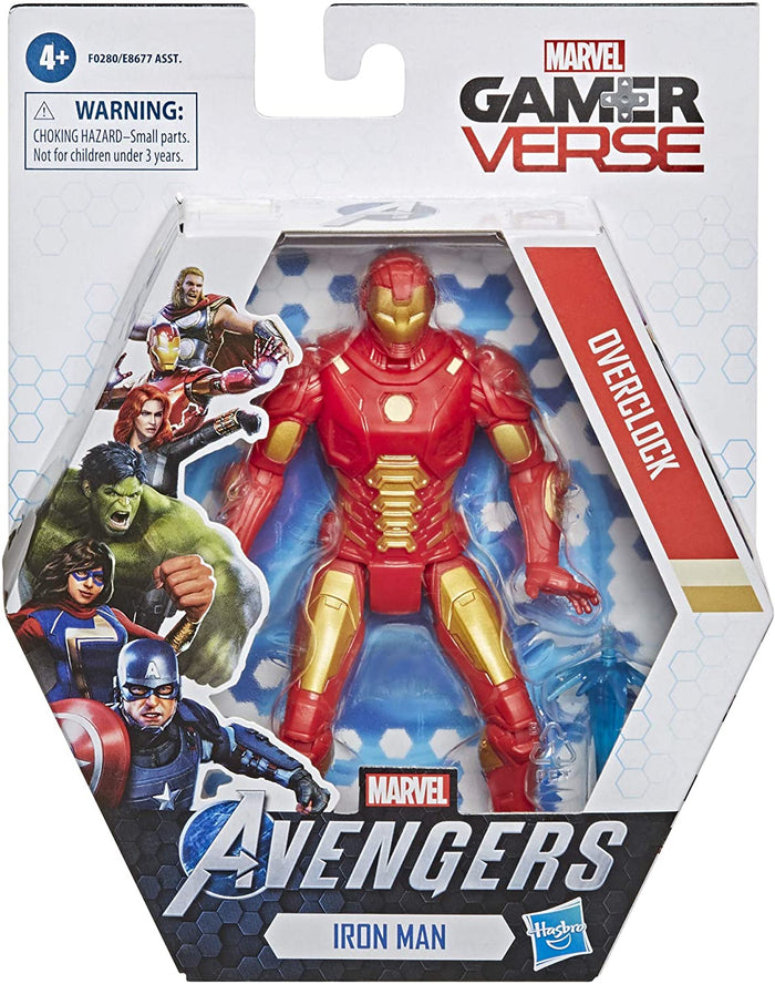 Marvel Gamerverse - Avengers - Iron Man (Overclock) Action Figure (F0280)