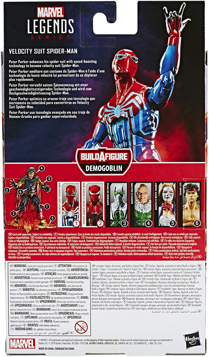 Marvel Legends - Gamerverse - Demogoblin BAF - Velocity Suit Spider-Man Figure (E8121) LAST ONE!