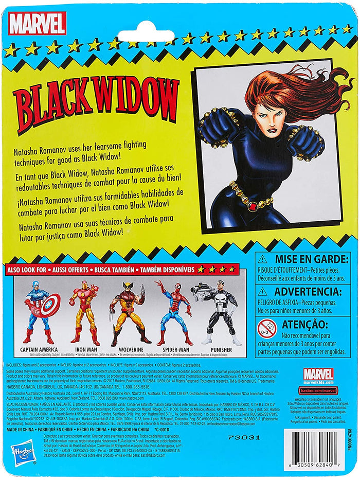 Marvel Legends - Retro Collection - Series 1 - Black Widow (E3999) Action Figure