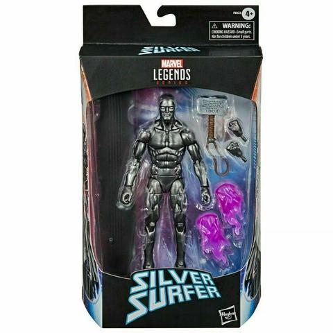 Marvel Legends - Silver Surfer: Fallen One (Obsidian Edition) Exclusive Action Figure w/Mjolnir F0222 LOW STOCK