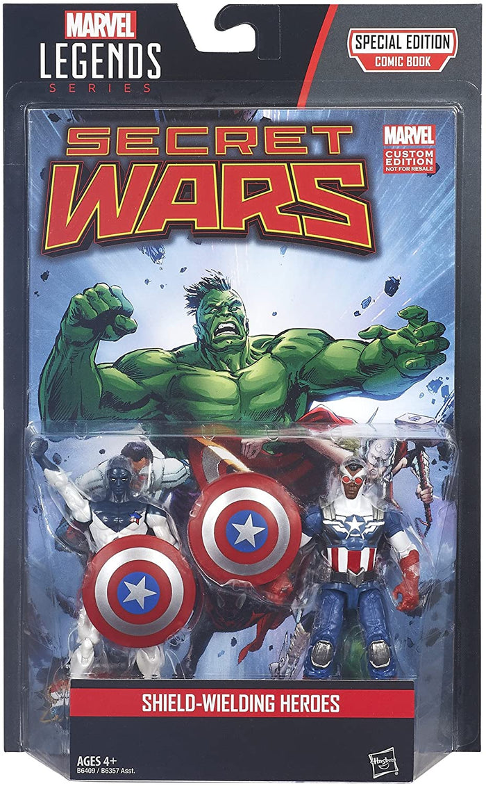 Marvel Legends Special Edition Comic Book - Secret Wars - Shield-Wielding Heroes Action Figures (B6409)
