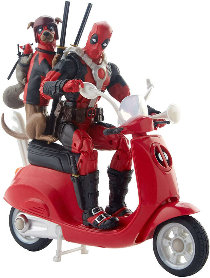 Marvel Legends Ultimate Riders Deadpool Corps 6-Inch Action Figures with Scooter (E4702)