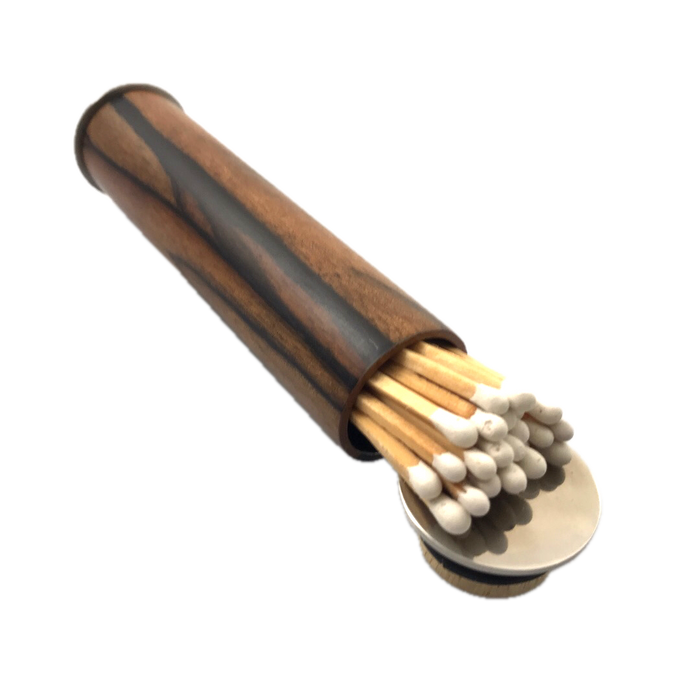 handcrafted royal ebony macassar match striker rare wood luxury gift UK