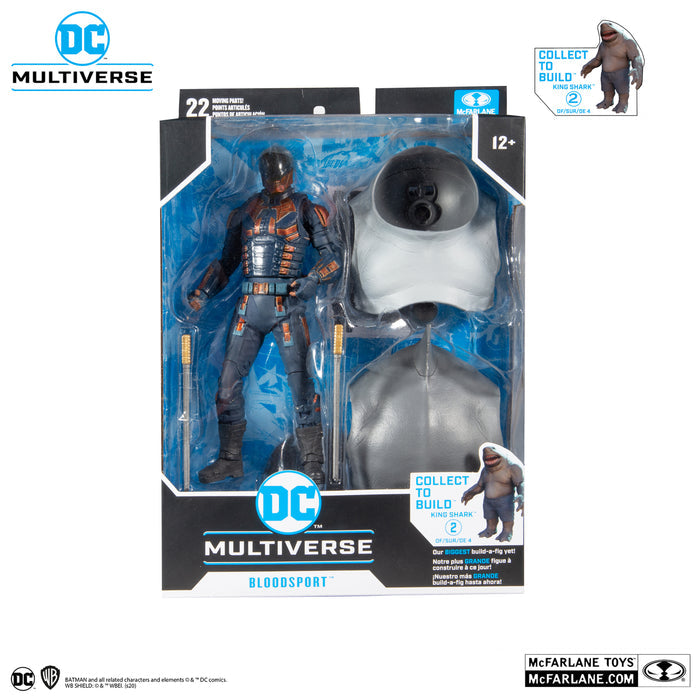 McFarlane: DC Multiverse - King Shark BAF - Suicide Squad (Movie) - Bloodsport Action Figure (15432) LOW STOCK
