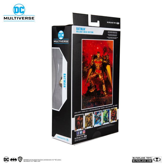 McFarlane Toys - DC Multiverse - Batman (Hellbat Gold Lunar New Year Edition) Action Figure (15174) LOW STOCK
