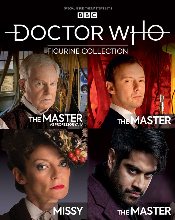 Modern Doctor Who Masters Prof Yana, John Simm, Missy, Sacha Dhawan Figurine Collection Box Set 2 (DWSUK009)