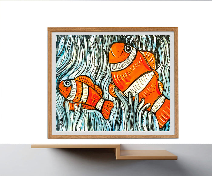 'One Fish Two Fish' Paper Print