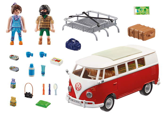 Playmobil - VW Series - Volkswagen T1 Camping Bus (70176) Play Set