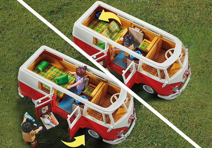 Playmobil - VW Series - Volkswagen T1 Camping Bus (70176) Play Set