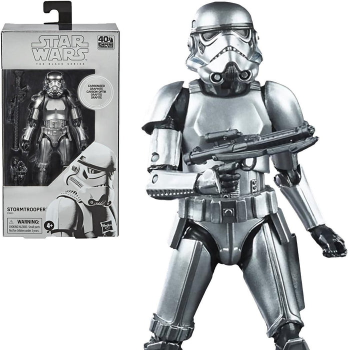 Star Wars - Black Series - Empire Strikes Back 40th - Carbonized Stormtrooper Action Figure (E9923) LOW STOCK