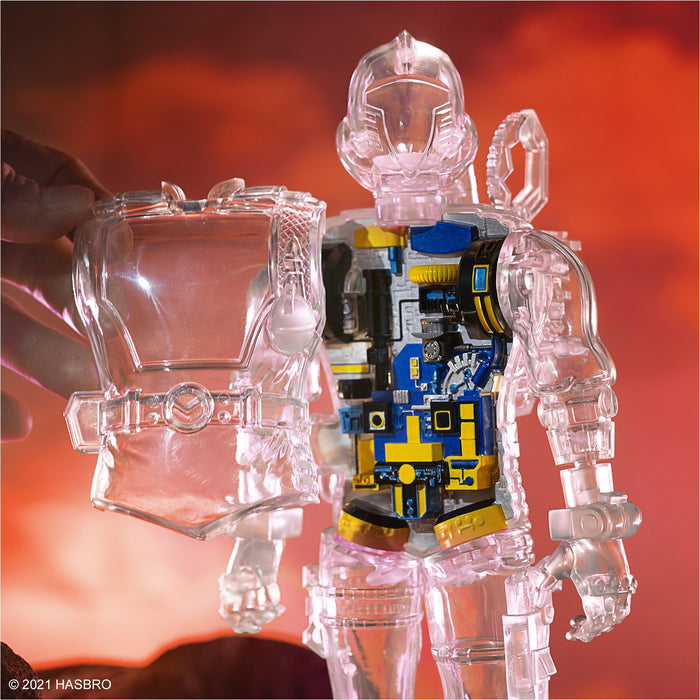 Super7 ReAction - G.I. Joe - Cobra B.A.T. Super Cyborg Clear X-Ray 11-inch Action Figure (81216)