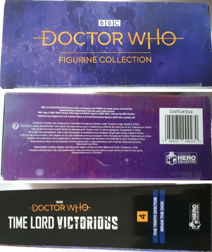 Time Lord Victorious: Alternate Tenth Doctor Who & Brian the Ood Figurine Collection Box Set 4 (DWTUK504)