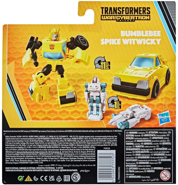 Transformers - War for Cybertron Trilogy - Buzzworthy BumbleBee - BumbleBee & Spike Witwicky (F0926) LOW STOCK