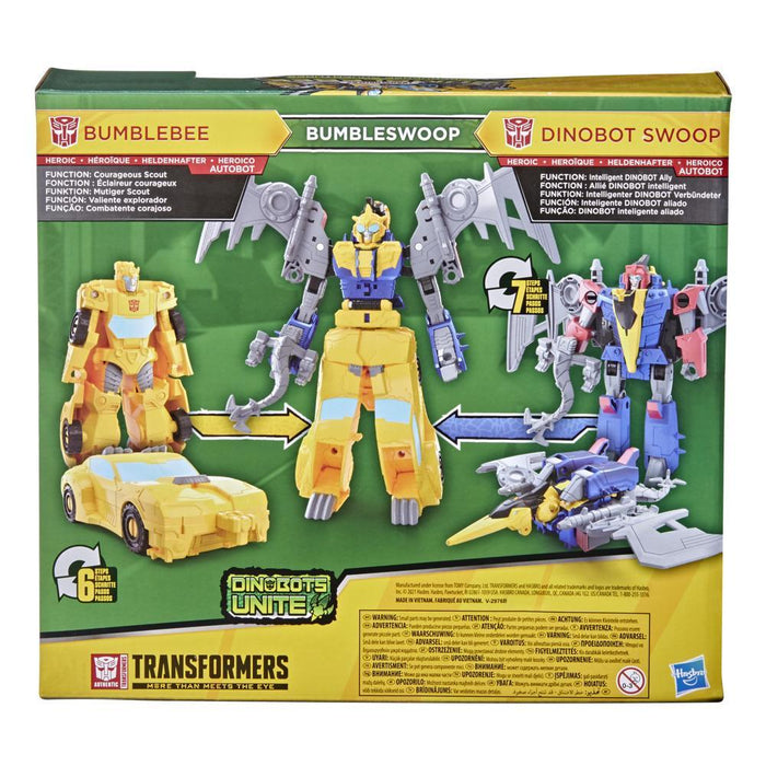Transformers: Bumblebee Cyberverse Adventures Dino Combiners Bumbleswoop (Bumblebee & Swoop) (F2733) LOW STOCK