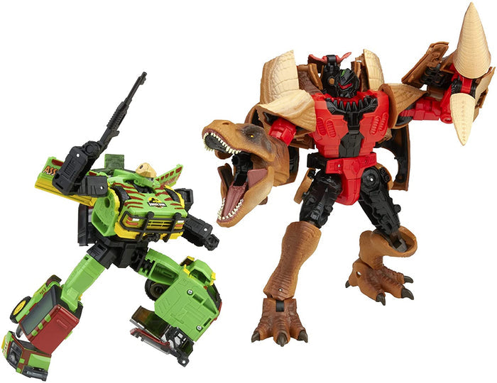 Transformers Collaborative - Jurassic Park - Tyrannocon Rex & Autobot JP93 Action Figures (F0632) LOW STOCK