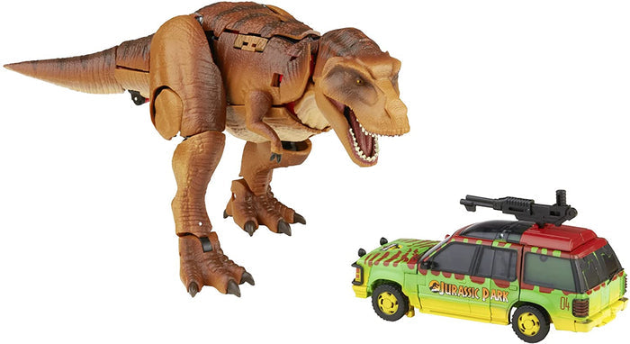 Transformers Collaborative - Jurassic Park - Tyrannocon Rex & Autobot JP93 Action Figures (F0632) LOW STOCK
