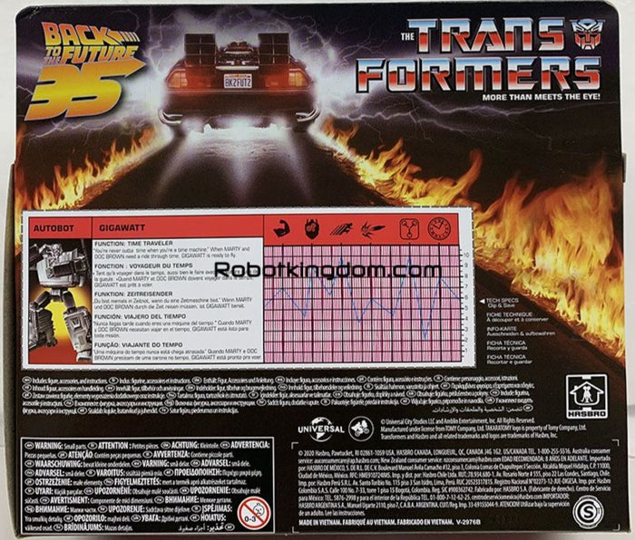 Transformers Collaborative: Back to the Future - Gigawatt Action Figure (E8545) LOW STOCK