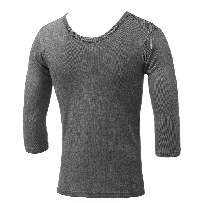 Women 3/4 Sleeves Woollen Thermal - Grey